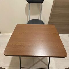 折り畳みパイプ椅子＆折り畳みテーブルの画像