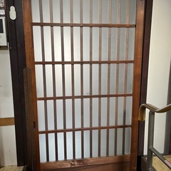京町家　釣り引き戸　ガラス戸　昭和レトロの画像