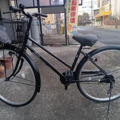 27インチシティサイクル中古黒自転車