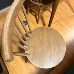 【最終値下げ】2/10まで‼️ダイニングセット　机　椅子ｘ2の画像