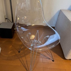 【美品】クリア　オフィスチェア◯1/6まで引取り
