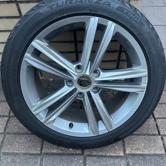フォルクスワーゲンGolf7 純正ホイール１本+ブリヂストンTU...