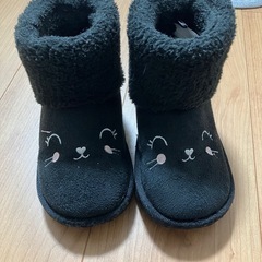 猫　子供用　ムートンブーツ　17センチの画像