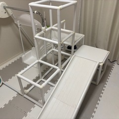 マイファーストキッズパーク ホワイト ジャングルジム 室内 滑り台 折りたたみ 2歳 3歳 4歳 おしゃれ トイザらス限定の画像
