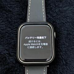 Apple watch HERMES アップルウォッチ エルメス シリーズ4 Series4 44mm ステンレス GRSモデル 社外バンド付き 動作確認済みの画像