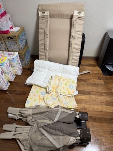 美品 アップリカ Aprica COCONEL Air 布団セット ベビーベッド