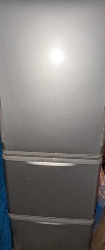 シャープ　両開き 冷蔵庫 350㍑ SJ-W351D-S 2018年製