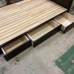 【決まりました】収納付きセミダブルベッド！の画像