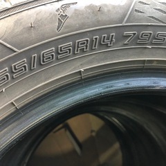 中古タイヤ4本165/65R14  6〜7部山程度
