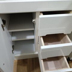 奥45×横49×高179cm  スライド棚付き 食器棚の画像