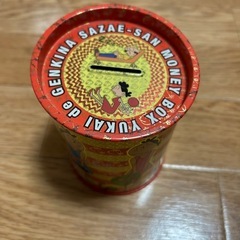 空き缶貯金箱　サザエさん