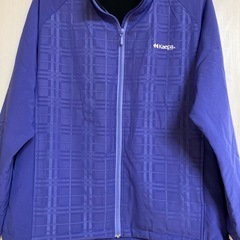 【新品】ジャンバー・裏起毛付き・紫・Lサイズ
