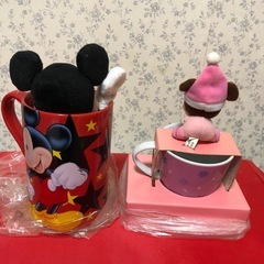 ディズニー　ミッキー　ミニー　マグカップの画像