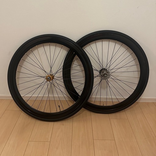 ピストホイールセット700c 前後 PAUL ✕ VELOCITY DEEP V ピスト