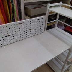 極上美品　ニトリ　システムデスク　机　本棚　パソコンラック　パソコンデスク　の画像