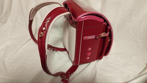 新品 ふわりぃランドセル カーマイン×パールピンク