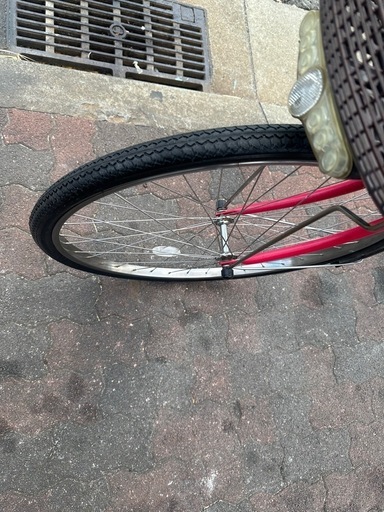 パナソニック電動アシスト自転車ピンク色バッテリー、充電器付き