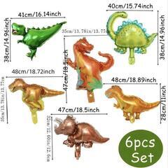 ✾新品✾恐竜バルーン 6個セットの画像