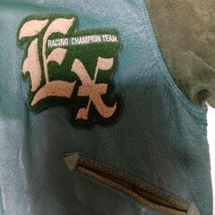 13日迄限定値下げ！ビンテージアメカジ緑本革スタジャンの画像