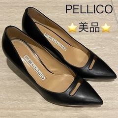 PELLICO ペリーコ アネッリ　22.5cm ブラックスムース