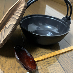 【未使用】南部鉄器　ふる里鍋　岩鋳の画像