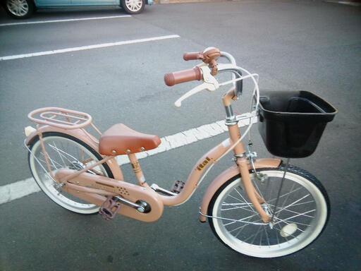 18インチ　子供自転車　ベージュ.