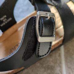 サンダル（子ども）22㌢　黒　の画像