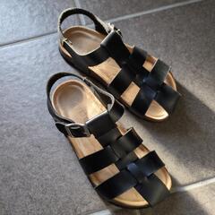 サンダル（子ども）22㌢　黒　