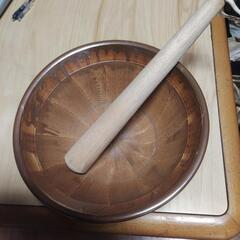 陶器のすり鉢の画像