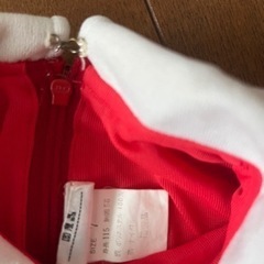 中古　女児　白襟赤ワンピースの画像