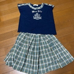 中古女児　紺セットアップ