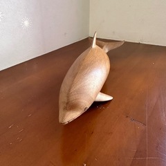 イルカ　手彫りの画像