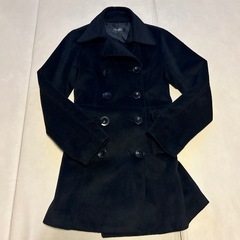 Lサイズ　Bosch ダブルブレスト 黒 ピーコート　ブラック