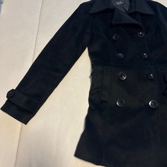 Lサイズ　Bosch ダブルブレスト 黒 ピーコート　ブラックの画像