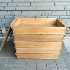 木箱５個セット あげます  70cm×40cm×10cm