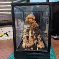 中国工芸品 コルク細工の画像