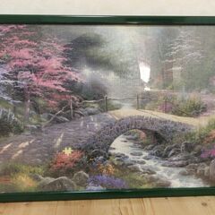 ジグソーパズル　額入り　Thomas Kinkade