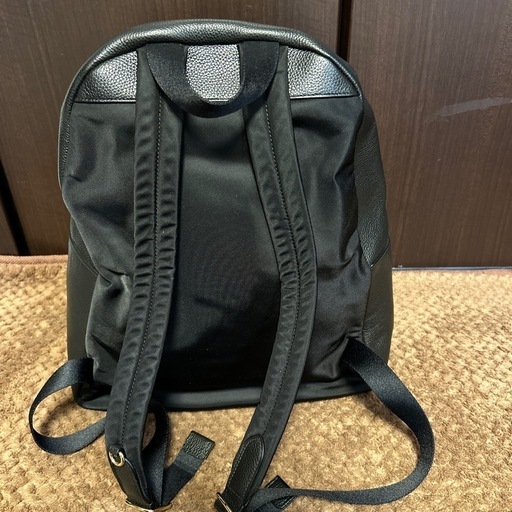 お渡し済み★極美品★COACH ブラックレザーリュック　ゴールドエンブレム