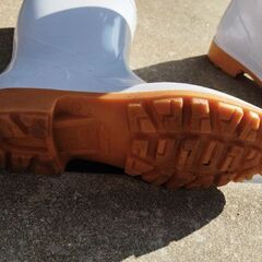 白　長靴　25cm　耐油　コーキンマスターの画像