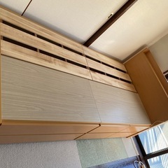 国産　シングルショートベッド　ナチュラル