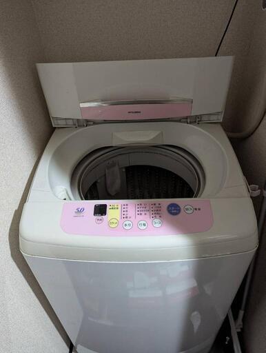 引き取り先決まりました 三菱洗濯機5.0kg まだまだきれいです！