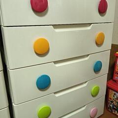 アイリス　キッズチェスト5段3つセットの画像