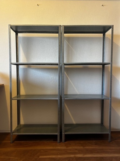 【受取者決定】IKEA HYLLIS 4段 スチールラック2セット