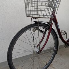 自転車　チャイルドシート可能　丸石　オートライトの画像