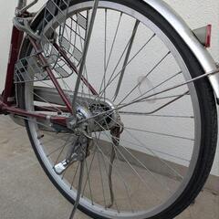 自転車　チャイルドシート可能　丸石　オートライトの画像