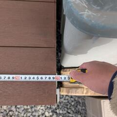 ウッドデッキ 人工木 2700×900の画像