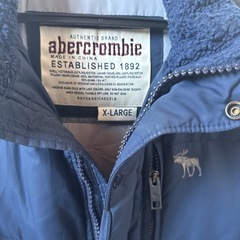 Abercrombie &Fitch アバクロ　ダウンコート ネイビー　ボーイズの画像