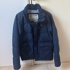 Abercrombie &Fitch アバクロ　ダウンコート ネイビー　ボーイズの画像