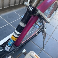 22インチ、ビビッドピンクの児童用自転車ですの画像