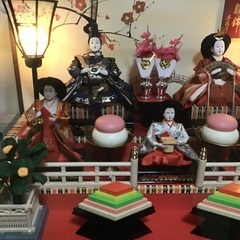 雛人形 (ガラスケース入り)